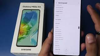 How to change language in Samsung Galaxy M55s 5G [upl. by Charlene]