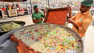 Gajar Ka Halwa Recipe  200 KG Carrot Halwa Prepared in Mega Kitchen  Delicious Gajar Halwa Making [upl. by Norma]