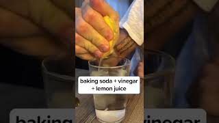 Baking soda  vinegar  lemon juice🤩mindset mind body soul health healthy explore [upl. by Siloam925]