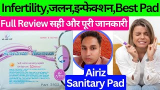 airiz pads demo  airiz sanitary pads review  airiz active oxygen negative ion relax  airiz pads [upl. by Eirahcaz998]