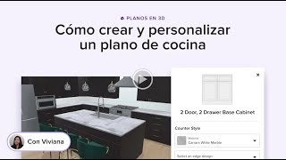 Cómo crear y personalizar un plano de cocina en 3D [upl. by Atworth]