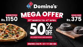 Dominos Pizza  Mega Offer [upl. by Laenej]