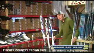 Fischer Country Crown Nordic Skis Review Video by ORS Cross Country Skis Direct [upl. by Jori92]