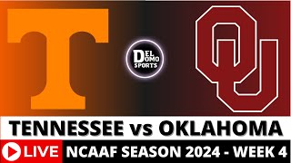 TENNESSEE VS OKLAHOMA LIVE 🏈 NCAAF COLLEGE FOOTBALL GAME SCORE  WEEK 4  SEP 21 2024 [upl. by Atsirk]