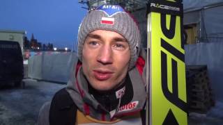 Kamil Stoch po prologu w Oslo 10032017 [upl. by Emmott674]