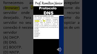 Protocolo DNS  arquitetura tcpip concurso  protocolos de internet para concursos dns [upl. by Raviv]