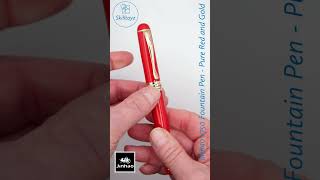 Jinhao x750 Fountain Pen Pure Red and Gold Edition [upl. by Ahsieit286]