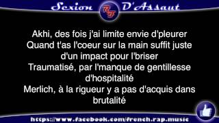 Sexion dAssaut  à coeur ouvert Paroles HD 2012 Lyrics [upl. by Omoj]