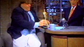 Chris Farley on Letterman 1995  Cartwheel entrance [upl. by Yecnay855]