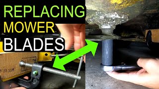 How to Remove and Replace Mower Blades [upl. by Amorette]