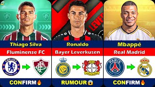 New CONFIRMED and RUMOUR Summer Transfers News 2024 🤪🔥 FT Ronaldo Mbappe Thiago [upl. by Nesaj740]