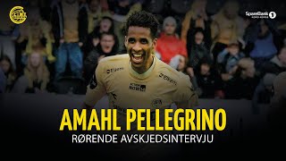 Amahl Pellegrino ferdig i Glimt  Rørende avskjedsintervju [upl. by Touber]