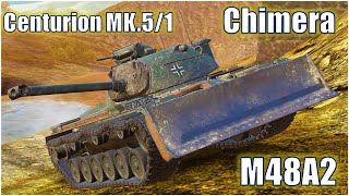 M48A2 Räumpanzer  Chimera amp Centurion MK51 ● WoT Blitz [upl. by Tsenrae]