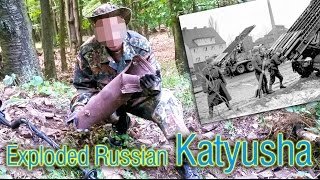 Hidden treasures of World War II  I found Exploded Russian Katyusha Катю́ша Rocket [upl. by Eerat332]