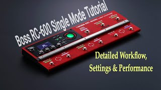 RC600 Single Mode Work Flow Tutorial [upl. by Sayette]