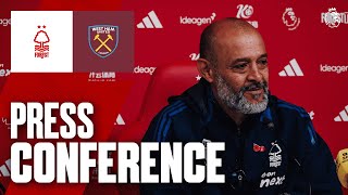 Nuno Espírito Santo Press Conference 🎙️  Forest vs West Ham  Premier League [upl. by Ycak156]