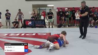 57 Kg Round Of 32  Stevo Poulin Northern Colorado Wrestling Club Vs Kaden Spragis Beaver Wrestl [upl. by Myca]