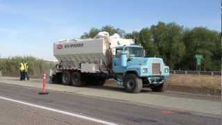 Cement Spreader on I86 near Pocatello ID [upl. by Bari]