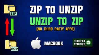 How to Zip and Unzip a File on MacBook  Full Guide [upl. by Hsivat]