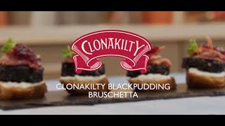 Clonakilty Blackpudding Bruschetta Recipe Video [upl. by Halsy]