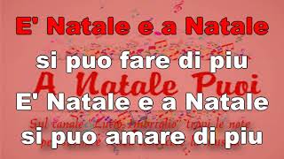 A Natale puoi  karaoke cantafacile [upl. by Lohner469]