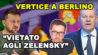 VIETATO AGLI ZELENSKY  IL VERTICE A BERLINO tra Stati Uniti Francia Germania e Regno Unito [upl. by Eehc223]