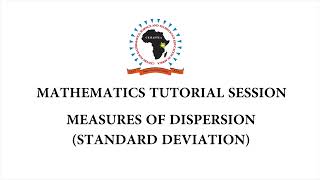 Measures of dispersion standard deviation [upl. by Retsevel]