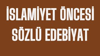 46KPSS TARİH 2026  İslamiyet Öncesi Sözlü Edebiyat 15GÜN [upl. by Hares]