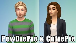 PEWDIEPIE amp CUTIEPIE  Best Celebrity Sims of the Sims 4 community [upl. by Island877]