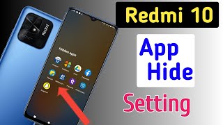 How to apps hide in Redmi 10Redmi 10 me app hide setting kaise kareRedmi 10 New update [upl. by Octavius822]