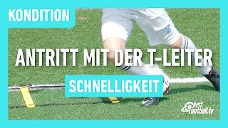 Fussballtraining Antritt mit der TLeiter  Schnelligkeit  Kondition [upl. by Buonomo]