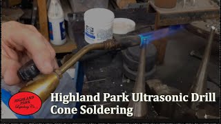 Highland Park Ultrasonic Drill Cone Soldering [upl. by Geirk]