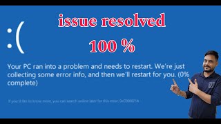 Your device ran into a problem and needs to restart  Windows 10118  Blue Screen Error [upl. by Sucram]