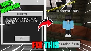 How To Fix Custom Skin Problem In Minecraft Pe 121 [upl. by Rowen]