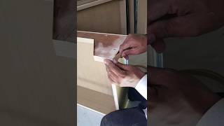 Edge band pesting very easy carpentry woodworking shortvideo [upl. by Akeyla101]