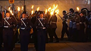 Preußischer Zapfenstreichmarsch Ausmarsch des Wachbataillons der Bundeswehr  Großer Zapfenstreich [upl. by Nomit]