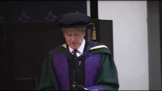 John Foxxs Honorary Doctorate degree graduation speech from Edge Hill University 2014 [upl. by Ainatnas265]