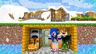 Como Sobreviver a uma TEMPESTADE de NEVE no MINECRAFT [upl. by Eifos14]