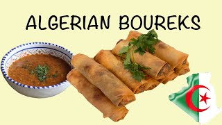 🇩🇿 Algerian Boureks 🇩🇿Traditional Algerian Food [upl. by Kilgore]