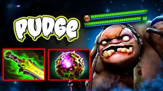 Insane One Shot Builds Pudge Mid 1387XPM Ethereal Blade  Octarine Core 25Kills Rampage Dota 2 [upl. by Hermosa489]