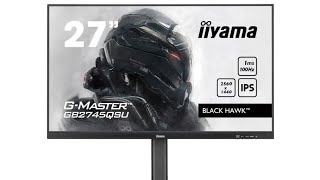 Iiyama GMaster GB2745QSUB1 monitor with 27″ 2K 100Hz IPS panel unveiled [upl. by Schear886]