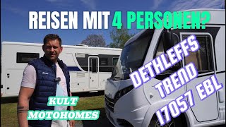 Reisen mit 4 Personen Dethleffs Trend I7057 EBL KULT Motorhomes [upl. by Nichola]