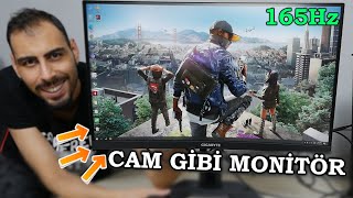 Fiyat Performans 165Hz OYUNCU Monitörü Cam Gibi Görüntü Veren Gigabyte G27QCye Frekans Verdik [upl. by Neeli]