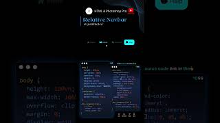 Relative Navbar using Svg shortsvideo shortsviral short shorts viralvideo [upl. by Mintz]