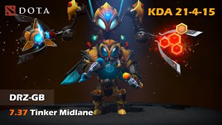 Dota 2 Tinker Gameplay 186  The killer or supporter [upl. by Ardelle]