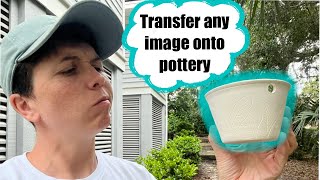 Transferring Images on to Pottery [upl. by Nhguavahs]