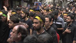 Shia Muslims observe Ashura in Old Delhi [upl. by Hanley]