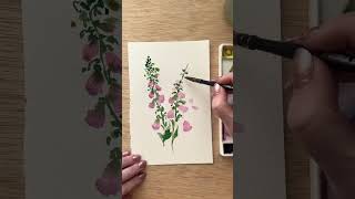 Watercolor delphinium tutorial [upl. by Etti565]