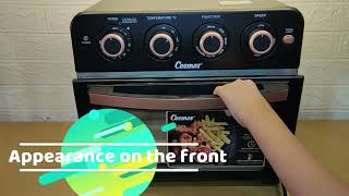 Review Air Fryer Oven Cosmos CAFO8823 [upl. by Kalinda]