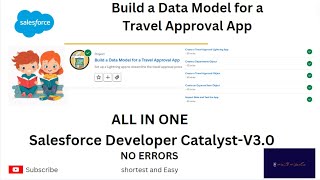 Build A Data Model for a Travel Approval App trailhead ALL IN ONE 15EASYampSHORT [upl. by Conte]